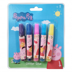 Set 5 Lipici Glitter Peppa Pig foto