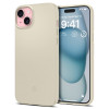 Husa pentru iPhone 15, Spigen Thin Fit, Mute Beige