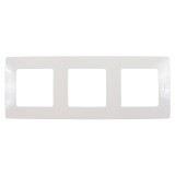 Rama Legrand Niloe 397870, 3 posturi, alb, pentru priza / intrerupator