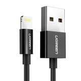 Cablu Date si Incarcare USB-A - Lightning UGREEN 80823, 18W, 2m, Negru