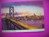 HOPCT 7676 PODUL BAY BRIDGE-SAN FRANCISCO -STAMPILOGRAFIE -SUA-AMERICA DE NORD -CIRCULATA, Printata