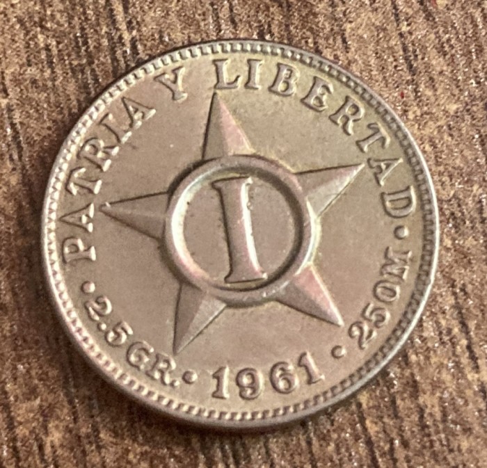 C50 - Moneda foarte veche - Cuba - 1 centavo - 1961