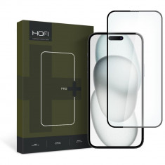 Folie de protectie Hofi Glass Pro+ pentru Apple iPhone 15 Plus Negru
