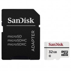 Card Sandisk microSDHC High Endurance Video Monitoring 32GB 20Mbs Clasa 10 cu adaptor SD foto