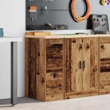 vidaXL Dulap depozitare garaj lemn vechi 30x51x85 cm lemn masiv de pin