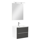 Mobilier complet de baie Vario Trim 60 alb-antracit