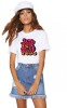 Tricou dama alb - Keep it real - XL, THEICONIC