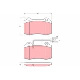Placute frana Seat Leon (1m1) 11.99-06.06, Fata, TRW