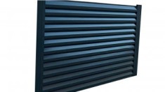 Panouri gard tip Jaluzea, Grosime 0.6mm, Gri Ral 7016, Dublu Vopsit, Dimensiune L 200cm x H 160 cm