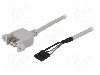 Cablu conector 5pin, USB A soclu, USB 2.0, lungime 0.5m, {{Culoare izola&amp;#355;ie}}, BQ CABLE - USBAJ-1