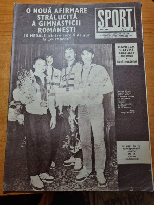 sport mai 1987-daniela silivas,nicu vlad,boloni,echipa nationala a romaniei,hagi foto