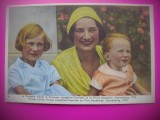 HOPCT 6365 CU PRINTESA CHARLOTTE SI PRINTUL BAUDOUIN -1932-REGINA ASTRID-FAMILIA REGALA BELGIA-CROMO LITHO-CIOCOLATA COTE D&#039;OR, Necirculata, Printata