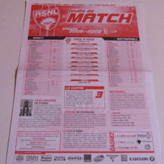 Program meci fotbal AS NANCY - MOTHERWELL (UEFA CUP 18.09.2008)