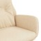 Scaun de relaxare, crem, material textil - 6
