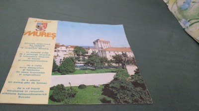PLIANT/BROSURA JUDETUL MURES FORMAT MARE foto