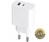 Incarcator Retea MaXlife MXTC-06 20W 3A 1 x USB-A - 1 x USB-C Alb