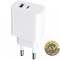 Incarcator Retea MaXlife MXTC-06 20W 3A 1 x USB-A - 1 x USB-C Alb
