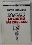 PRINCIPIUL BUMERANGULUI , DOCUMENTE ALE PROCESULUI LUCRETIU PATRASCANU de MIHAI GIUGARIU , 1996 *MINIMA UZURA