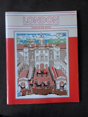 LONDON, POSTERS FROM THE LONDON TRANSPORT MUSEUM, COLOURING BOOK (CARTE DE COLORAT) foto