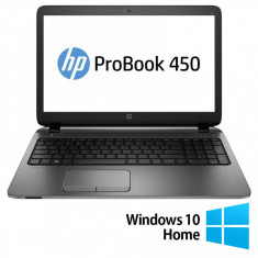 Laptop Refurbished HP ProBook 450 G3, Intel Core i3-6100U 2.30GHz, 8GB DDR3, 256GB SSD, DVD-RW, 15.6 Inch, Tastatura Numerica, Webcam + Windows 10 Hom