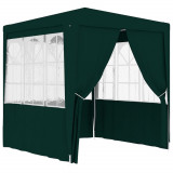 Gossi cort de petrecere profesional cu pereti verde 2,5x 2,5m 90 g/m2