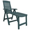 Sezlong, verde, plastic