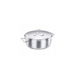 Oala cu capac din inox, 36x16cm, 15litri, compatibila cu toate tipurile de aragaz, Korkmaz