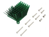 Radiator extrudat cu aripioare BGA verde 40x38mm