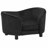 Cumpara ieftin Canapea pentru caini, negru, 69x49x40 cm, plus