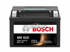 Acumulator baterie motociclete BOSCH M6 8 Ah 80A tip AGM 0 092 M60 100 foto