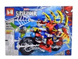 Set Constructie Super Spider Robot si Motocicleta 553 piese compatibil piese lego MG1231