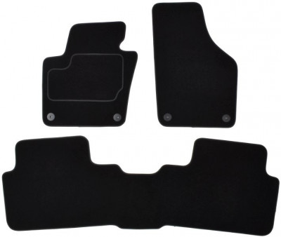 Set Covorase Auto Mocheta Fata + Spate Mammooth Volkswagen Sharan 2 2010&amp;rarr; 7 Locuri Negru MMT A041 VW365 PRM 01 foto