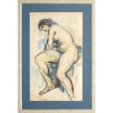 Vasile Stefan, Nud, acuarela / hartie
