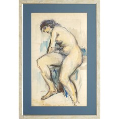 Vasile Stefan, Nud, acuarela / hartie foto