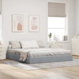 Cumpara ieftin Cadru de pat otoman Gri deschis 180 x 200 cm tesatura