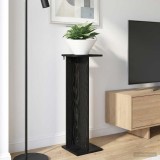 vidaXL Suport pentru plante 2 pcs Stejar Negru 25 x 25,5 x 80,5 cm 899645