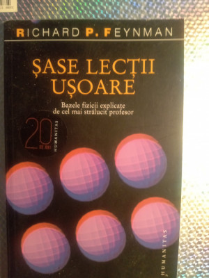 Richard p feynman șase lecții usoare foto