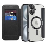 Husa iPhone 16 Plus Asteroid GSM SmartMag Book Case, negru