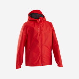 Jachetă Protecție Ploaie Fotbal T500 Roșu Copii, Kipsta