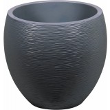 Ghiveci egg mare antracit 50x50x45 cm GRAPHIT