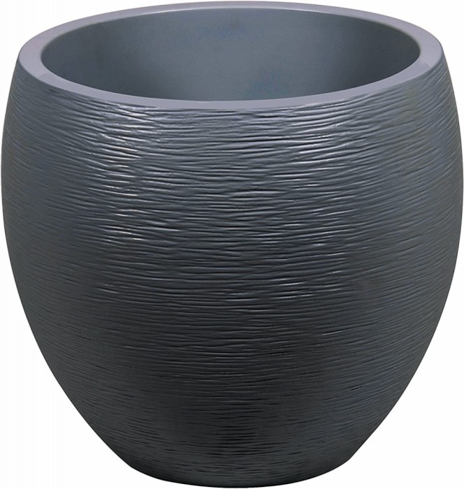 Ghiveci egg mare antracit 50x50x45 cm GRAPHIT