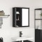 vidaXL Dulap de baie cu oglindă stejar negru 50x21x60 cm 861902
