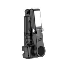 Selfie stick cu stabilizator Gimbal, Trepied foto pentru telefon cu telecomanda fara fir, Lumina LED, Fotografie stabila, Fara miscare, Conectare Blue foto