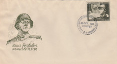 1953 Romania FDC Ziua Armatei, LP 353 foto