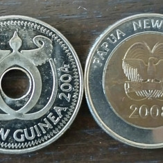 Lot monede - Papua Noua Guinee - 1 Kina 2004 si 2 Kina 2008