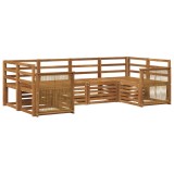 vidaXL Set canapea sectională 5 pcs natural Lemn Solid de Acacia 3384775