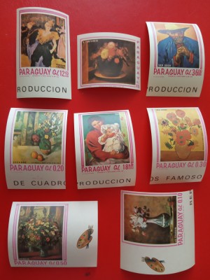 PARAGUAY, PICTURI - SERIE COMPLETĂ MNH IMPERF. foto