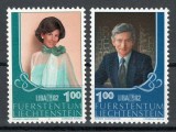 Liechtenstein 1982 797/98 MNH nestampilat - Expozitia de timbre LIBA &#039;82, Vaduz