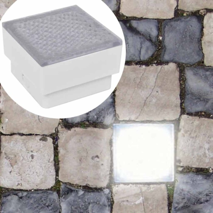 2 Spoturi LED &icirc;ncastrabile &icirc;n sol 100 x 100 x 68 mm