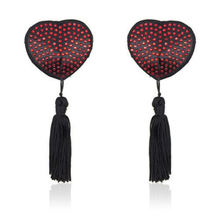 Shine Red Nipples Tassels, Ornamente Sani cu pietre decorative